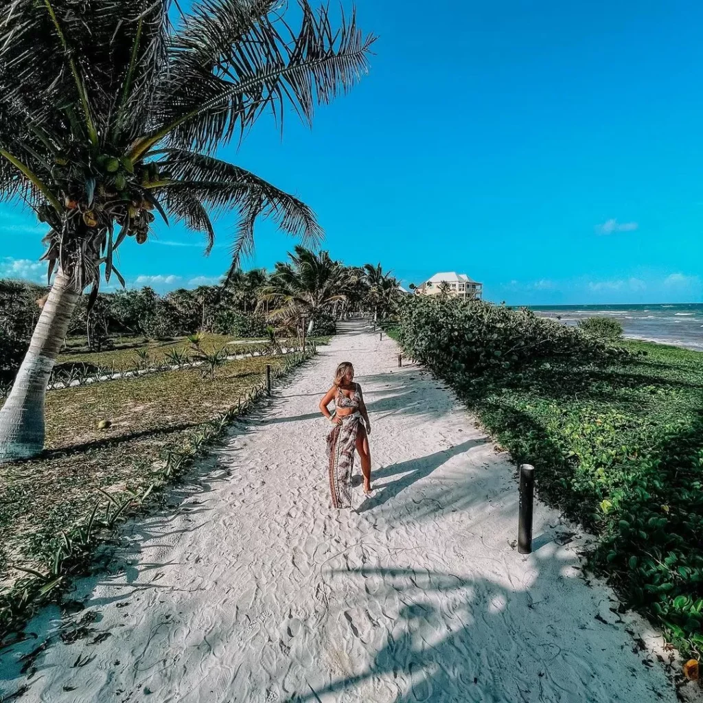 Playa Caleta Tankah Beach Club en Tulum, Riviera Maya, México