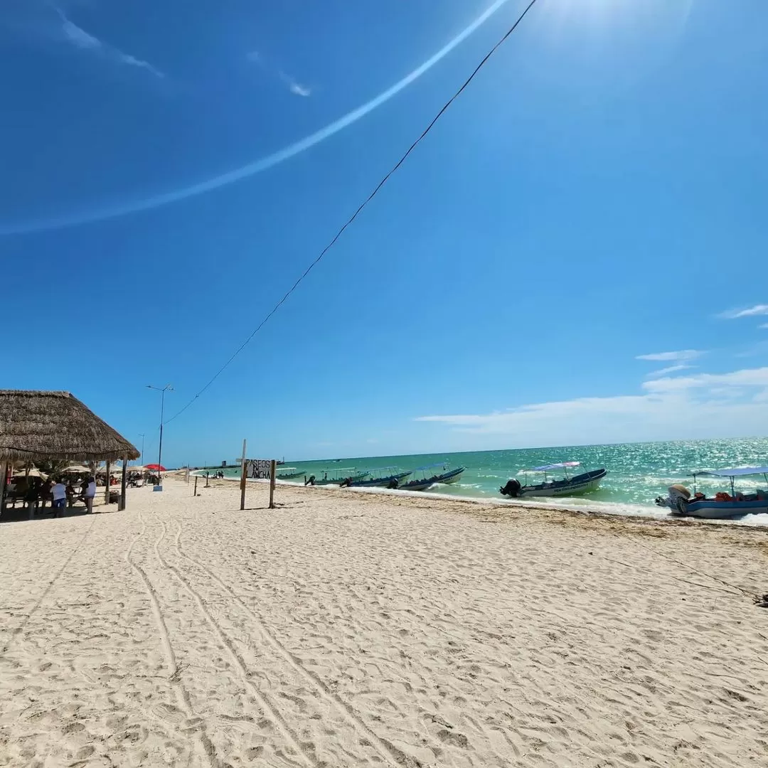 Playa Celestún cerca de Mérida Yucatán México